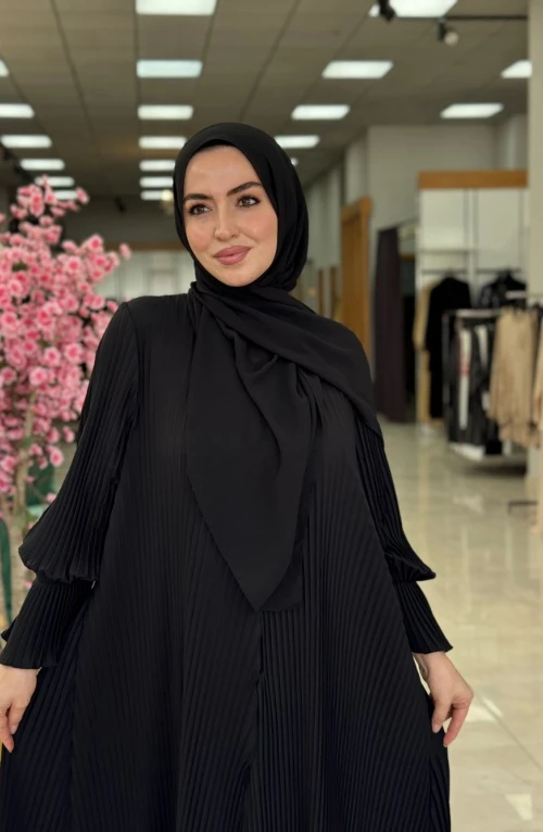 Dubai Abaya-Siyah Dubai Abaya-Siyah