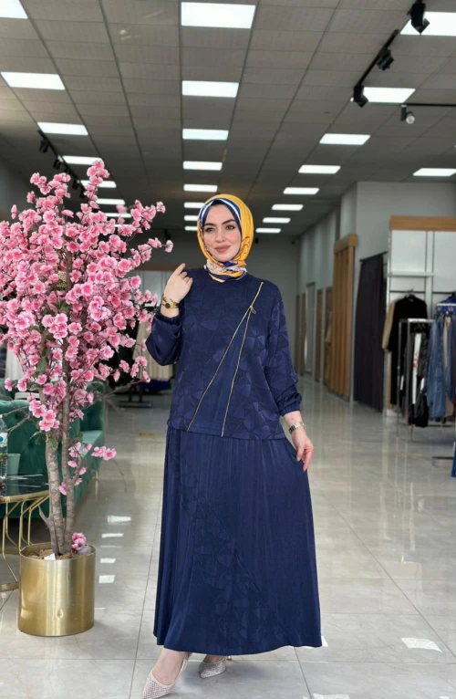 Elora Etek Takım-Lacivert Elora Etek Takım-Lacivert