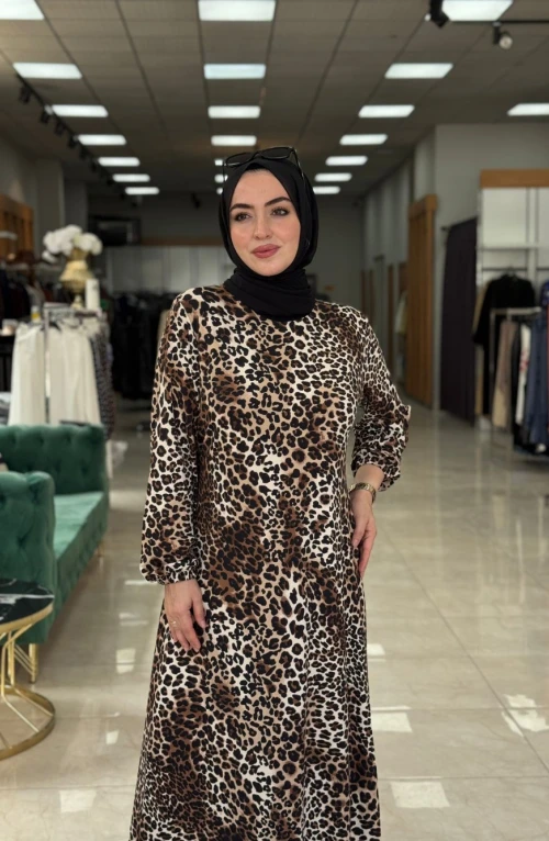 Sunay Elbise-Leopar Sunay Elbise-Leopar