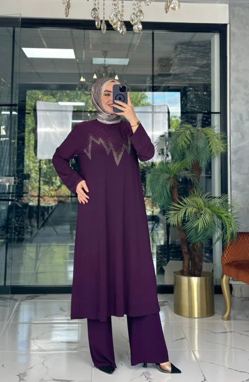Meram Pantolon Takım Mürdüm Meram Pantolon Takım Mürdüm
