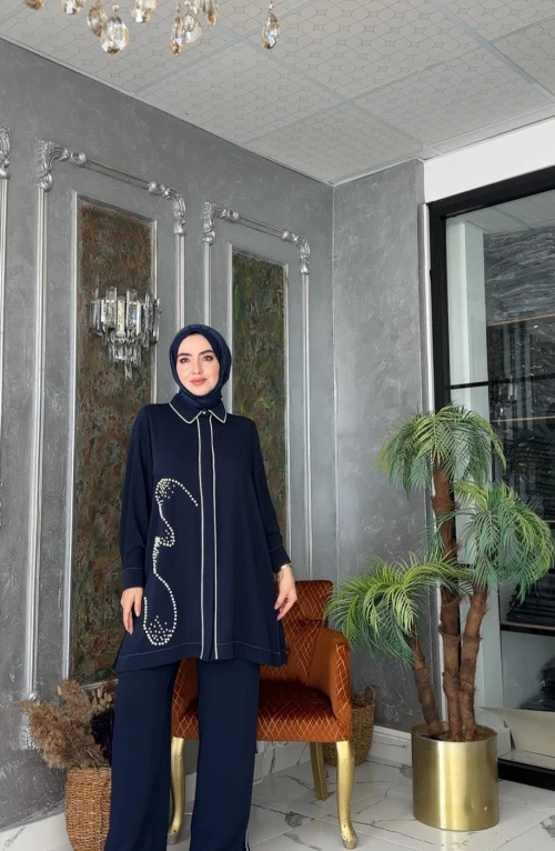 Çisel İkili Takım Lacivert Çisel İkili Takım Lacivert