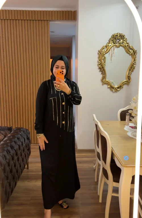 Deren Elbise Çizgili Deren Elbise Çizgili