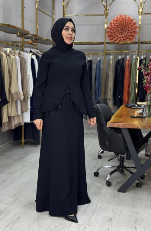 Tuana Abiye Elbise Siyah Tuana Abiye Elbise Siyah