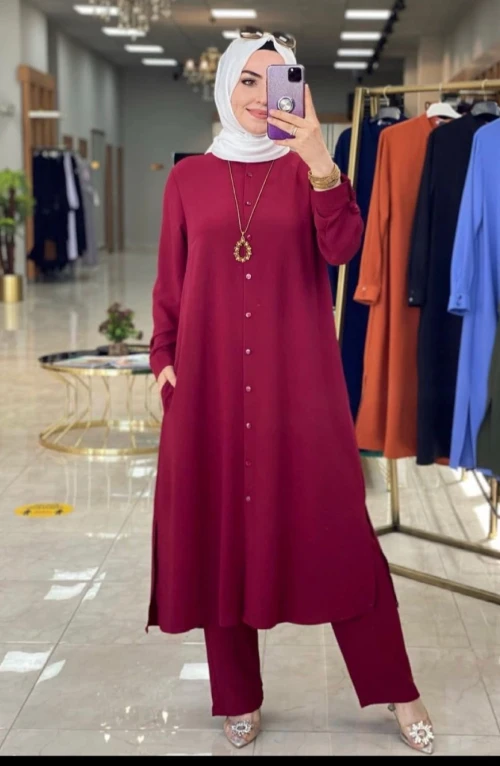 Selen Takım Bordo Selen Takım Bordo