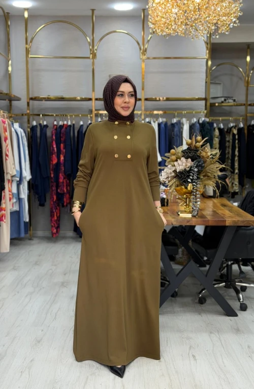 Ferzan Elbise Yağ Yeşili Ferzan Elbise Yağ Yeşili