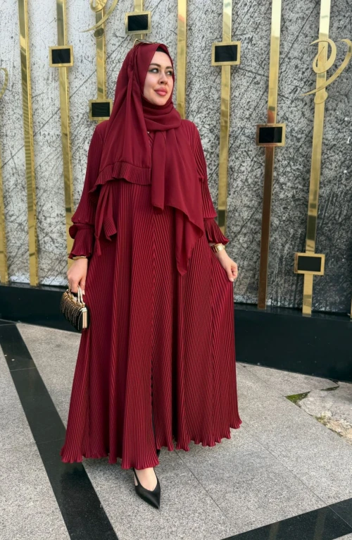 Dubai Abaya Bordo Dubai Abaya Bordo