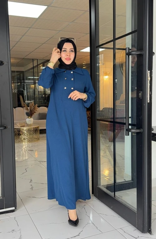 Eflina Elbise İndigo