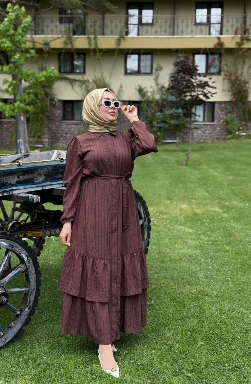 Dilay Elbise Kahverengi Dilay Elbise Kahverengi