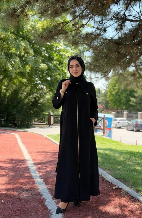 Kuğu Ferace Siyah