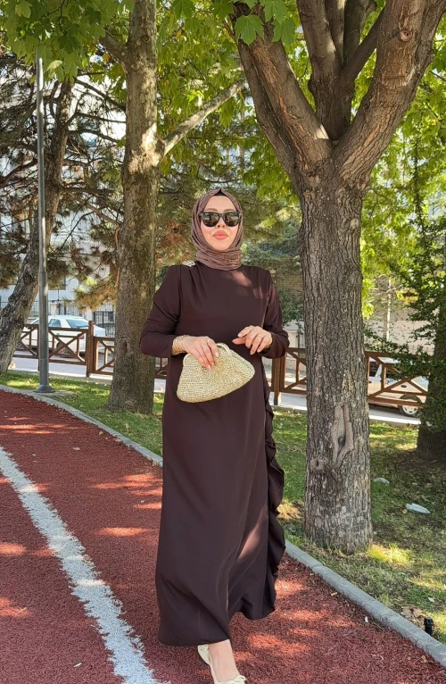 Gözde Elbise-Kahverengi Gözde Elbise-Kahverengi