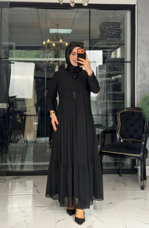 Yelda Elbise Siyah Yelda Elbise Siyah