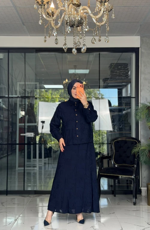 Yazgı Üçlü Takım Lacivert Yazgı Üçlü Takım Lacivert