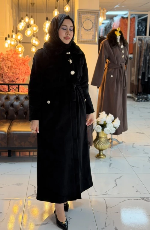 Kaşe Angora Kaban Siyah