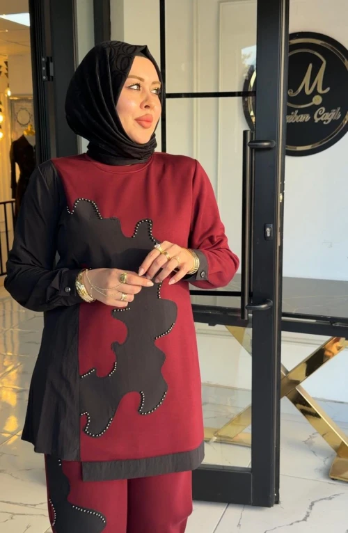 Çilem Takım Bordo Çilem Takım Bordo